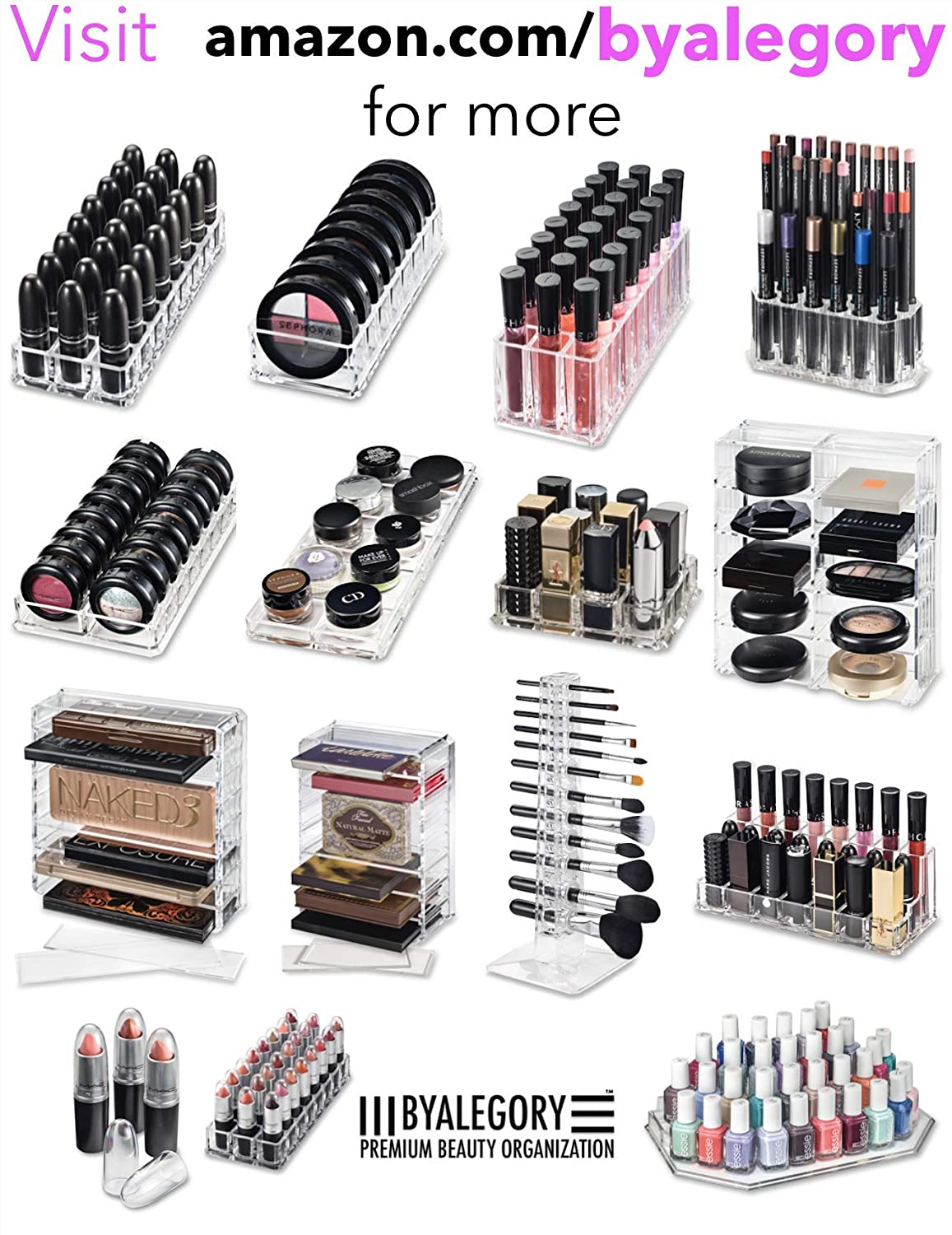 Clear Acrylic Lipstick Caps - Replaces Original Individual MAC Lipstick Caps - See Your Favorite Lipstick Color Easily (24 Pack) - Image 3
